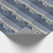 Ripped jeans textuur, stijlvolle achtergrond. cadeaupapier (Hoek)