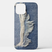 Ripped jeans textuur, stijlvolle achtergrond. Case-Mate iPhone case (Achterkant)