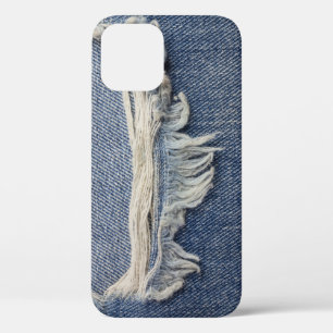 Ripped jeans textuur, stijlvolle achtergrond. Case-Mate iPhone case