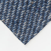 Ripped jeans textuur, stijlvolle achtergrond. fleece deken (Hoek)
