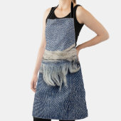 Ripped jeans textuur, stijlvolle achtergrond. schort (Insitu)