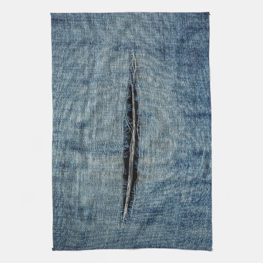 Ripped Jeans Theedoek (Verticaal)