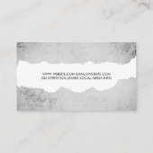 Ripped Modern Grunge Visitekaartje (Achterkant)