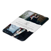 Ripped Paper Effect Wedding Custom Photo Script Magneet (Linkerzijde)