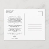 Ripped Paper Effect Wedding Custom Photo Script Uitnodiging Briefkaart (Achterkant)