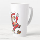 Ripped Santa Christmas | Muscular Claus & Holiday  Latte Mok (Rechterhoek)