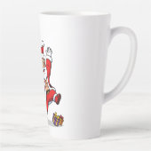 Ripped Santa Christmas | Muscular Claus & Holiday  Latte Mok (Rechts)