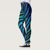 Ripped SpaceTime Stripes - Blue/Cyan Leggings (Links)