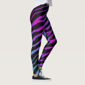 Ripped SpaceTime Stripes - Cyaan/Roze Leggings (Rechts)