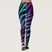 Ripped SpaceTime Stripes - Cyaan/Roze Leggings (Achterkant)