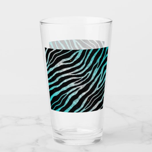 Ripped SpaceTime Stripes - Cyaan/White Glas (Voorkant)