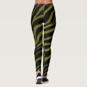 Ripped SpaceTime Stripes - Glitter Gold Leggings (Achterkant)