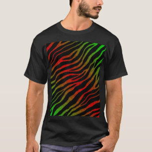Ripped SpaceTime Stripes - groen/rood T-shirt