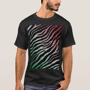 Ripped SpaceTime Stripes - groen/wit/rood T-shirt