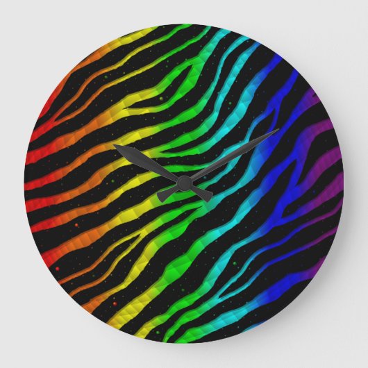 Ripped SpaceTime Stripes - Light Spectrum Grote Klok (Voorkant)