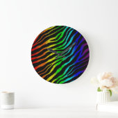 Ripped SpaceTime Stripes - Light Spectrum Grote Klok (Huis)