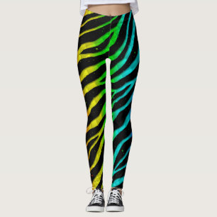 Ripped SpaceTime Stripes - Light Spectrum Leggings