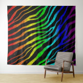Ripped SpaceTime Stripes - Light Spectrum Wandkleed (In Situ (horizontaal))