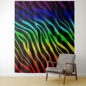 Ripped SpaceTime Stripes - Light Spectrum Wandkleed (In situ)