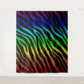 Ripped SpaceTime Stripes - Light Spectrum Wandkleed (Voorkant)