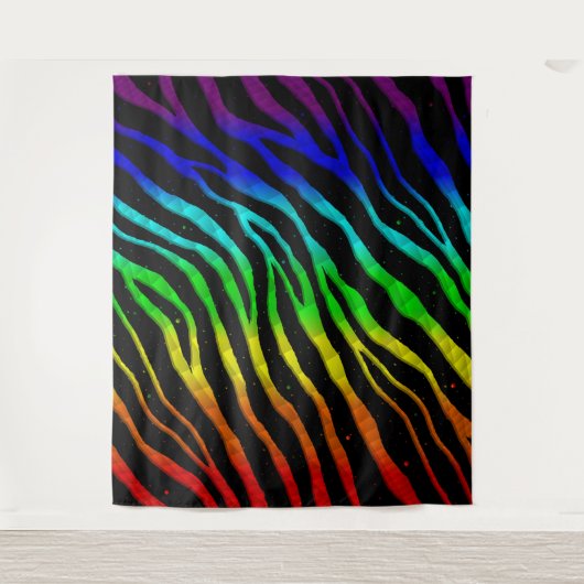 Ripped SpaceTime Stripes - Light Spectrum Wandkleed (Voorkant)