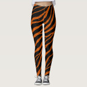 Ripped SpaceTime Stripes - Oranje Leggings (Voorkant)