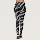 Ripped SpaceTime Stripes - Zilver/White Leggings (Achterkant)