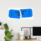 Ripped Ticket Poster (Thuiskantoor)