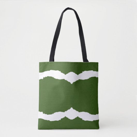 Ripped Wave Forest groen Tote Bag (Voorkant)
