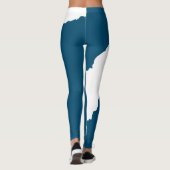 Ripped Wave Ocean blue Leggings (Achterkant)