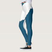 Ripped Wave Ocean blue Leggings (Links)