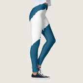 Ripped Wave Ocean blue Leggings (Rechts)