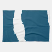 Ripped Wave Ocean blue Theedoek (Horizontaal)