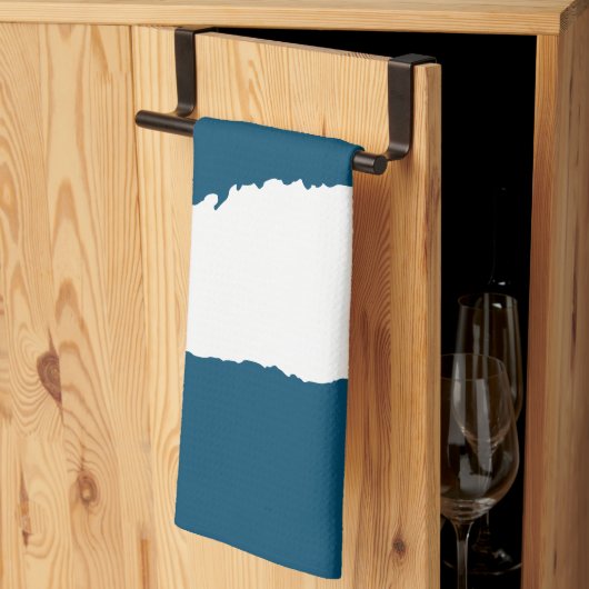 Ripped Wave Ocean blue Theedoek (Derde Gevouwen)