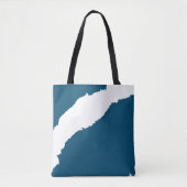 Ripped Wave Ocean blue Tote Bag (Voorkant)