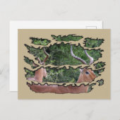 Ripped Wildlife Impala Mirror Feestdagenkaart (Voorkant / Achterkant)