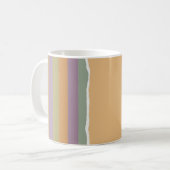 Rippeld gestript verpakkingspapier koffiemok (Voorkant links)