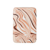 Rippels in de schoppen van beige, gebogen bruine c badmat (Voorkant Verticaal)