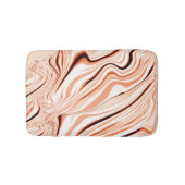 Rippels in de schoppen van beige, gebogen bruine c badmat (Voorkant)