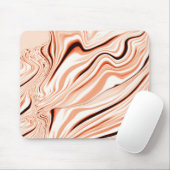 Rippels in de schoppen van beige, gebogen bruine c muismat (Met muis)