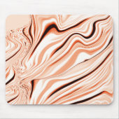 Rippels in de schoppen van beige, gebogen bruine c muismat (Voorkant)