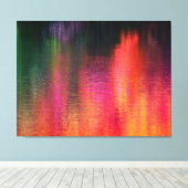 Rippels op Fire Canvas Triptych (Insitu (Houten vloer))