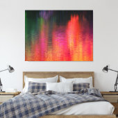 Rippels op Fire Canvas Triptych Afdruk (Insitu (Slaapkamer))