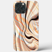Rippels op parelroombeige, bruine en bleek sinaasa Case-Mate iPhone case (Achterkant)
