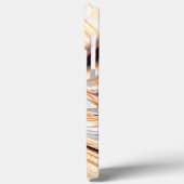 Rippels op parelroombeige, bruine en bleek sinaasa Case-Mate iPhone case (Achterkant / Links)
