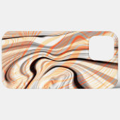 Rippels op parelroombeige, bruine en bleek sinaasa Case-Mate iPhone case (Achterkant (horizontaal))
