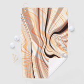 Rippels op parelroombeige, bruine en bleek sinaasa golfhanddoek (Insitu)