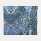 Rippelwater, brook, stoom, Stenen onder water Fleece Deken (Voorkant (Horizontaal))