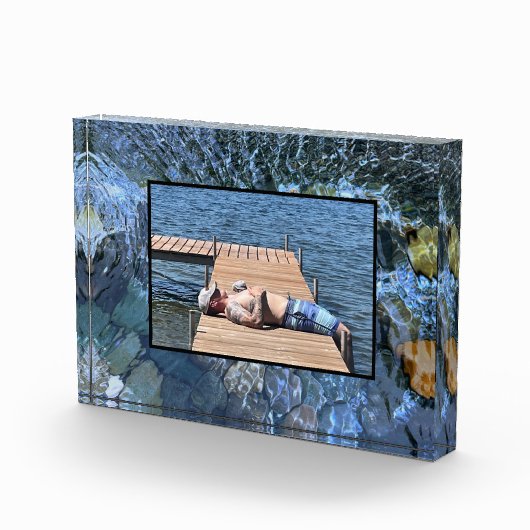 Rippelwater, brook, stoom, Stenen onder water Fotoblokken (Rechts)