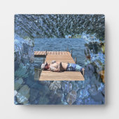 Rippelwater, brook, stoom, Stenen onder water Fotoplaat (Voorkant)